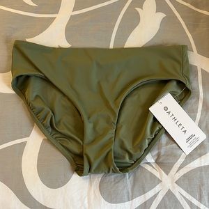 NWT Clean Full Bikini Bottom Green